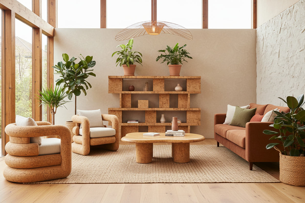 Cómo integrar muebles de corcho en proyectos de interiorismo